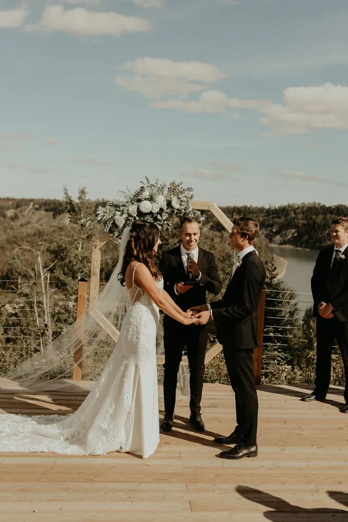 River valley overlook ceremony